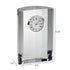 5" Silver Crystal Table Clock