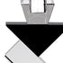 Black Crystal Geometric Tabletop Pillar Candle Holders