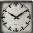 18" Gray Polyresin Table Clock