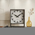 18" Gray Polyresin Table Clock