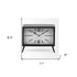 Rectangular Black Metal Desk Table Clock
