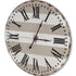 3" Gray And White Metal Analog Round Wall Clock