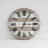 3" Gray And White Metal Analog Round Wall Clock