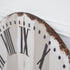 3" Gray And White Metal Analog Round Wall Clock