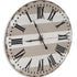 3" Gray And White Metal Analog Round Wall Clock