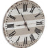 3" Gray And White Metal Analog Round Wall Clock