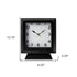 11" Black Fabric Table Clock