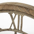 25" Circle Brown Metal Skeleton Wall Clock
