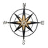 39" Black Rustic Compass Metal Wall Decor