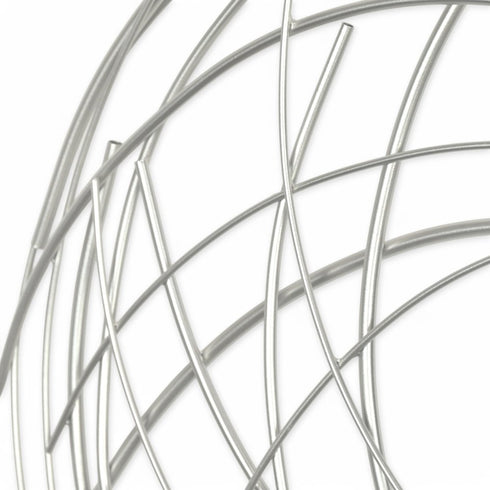 26" X 26" Silver Metal Circle