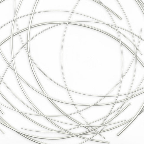 26" X 26" Silver Metal Circle