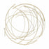 26" Gold Metal Abstract Round Hanging Wall Art Decor