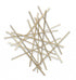 Gold Metal Abstract Linear Strips Wall Art Decor