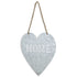 Home Gray Galvanized Cut Out Metal Wall Decor