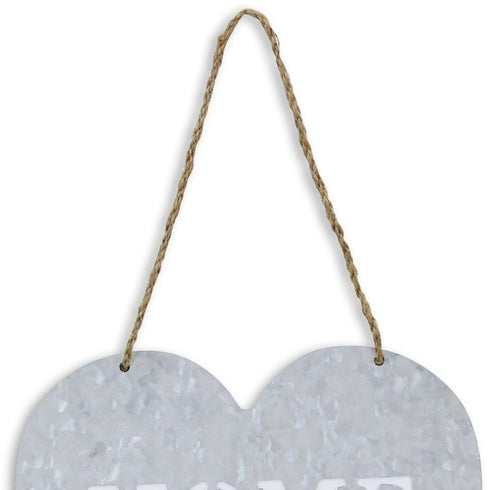 Home Gray Galvanized Cut Out Metal Wall Decor