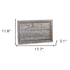 18" Gray Distressed Wood Christmas Tree Collar