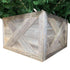23" Gray Distressed Wood Christmas Tree Collar