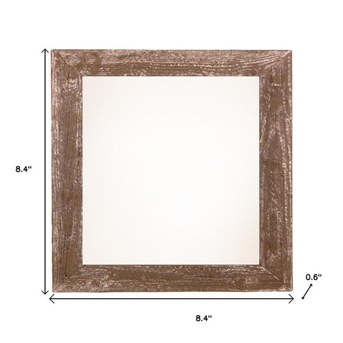 6" x 6" Brown Solid Wood Tabletop Picture Frame