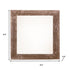 6" x 6" Brown Solid Wood Tabletop Picture Frame