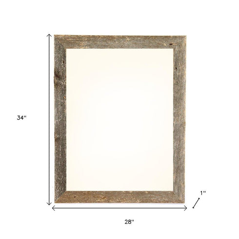 24" x 30" Gray Solid Wood Hanging Picture Frame