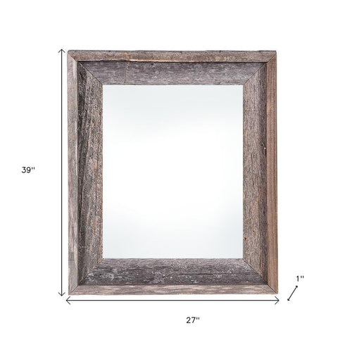 24" x 36" Gray Solid Wood Hanging Picture Frame