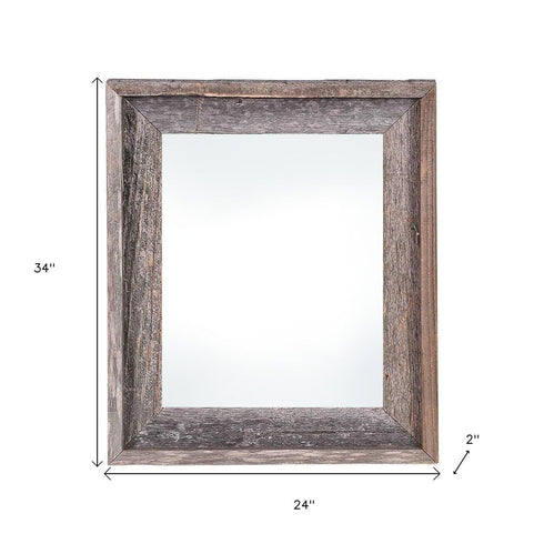 20" x 30" Gray Solid Wood Hanging Picture Frame