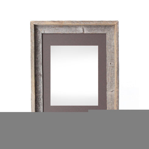 16" x 20" Gray Distressed Solid Wood Hanging Picture Frame