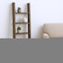 57" Brown Rustic Five Step Wood Ladder Shelf