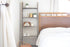 60" Gray Rustic Five Step Wood Ladder Shelf