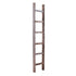 72" Gray Rustic Seven Step Wood Ladder Shelf