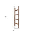 48" Gray Rustic Four Step Wood Ladder Shelf