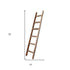 72" Six Step Rustic Weathered Grey Wood Ladder Shelf