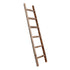 72" Six Step Rustic Weathered Grey Wood Ladder Shelf