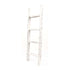 4 Step Rustic White Wood Ladder Shelf