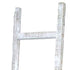 72" X 16" White Wood Hanging Dimensional Sculpture