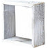Set of Three Espresso Wood Square Hanging Dimensional Sculpture