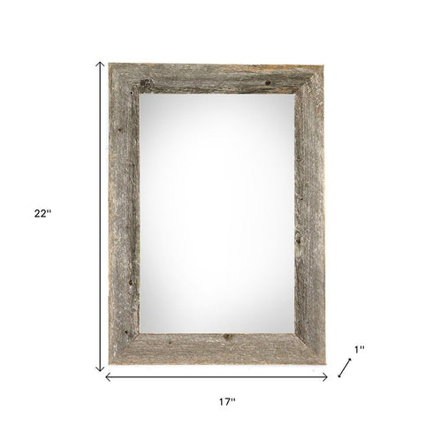 13" x 19" Gray Solid Wood Hanging Picture Frame