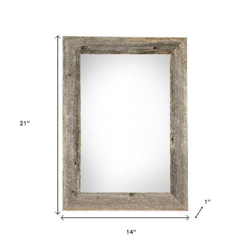 12" x 18" Gray Solid Wood Hanging Picture Frame