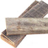 Set of Six 4" X 48" Gray and Brown Wood Plank Wall Decor