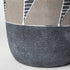 15" Brown And Gray Geometric Cylinder Ceramic Table Vase