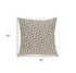 Pale Brown Pinwheels Throw Pillow