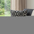 Jet Black And White Geo Throw Pillow