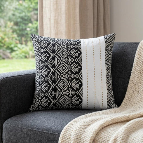 Black And White Modern Throw Pillow