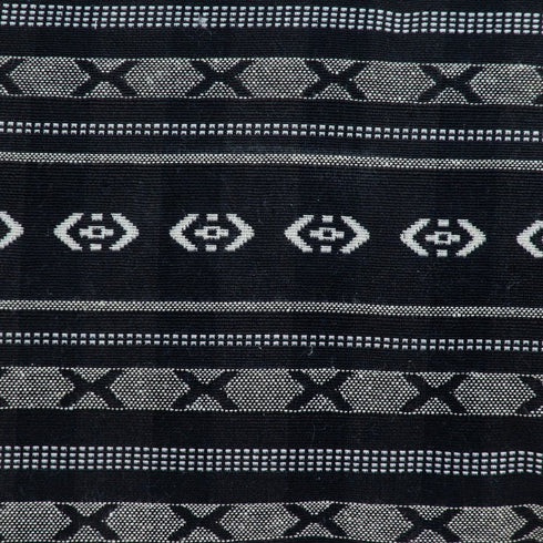 Black And Gray X Pom Throw Pillow