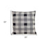 Lead Grey Checkered Pillow
