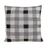 Lead Grey Checkered Pillow