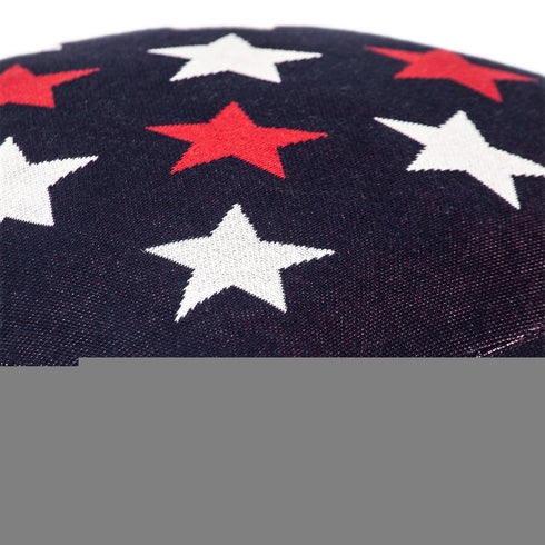 20" Black and White Cotton Throw Pillow