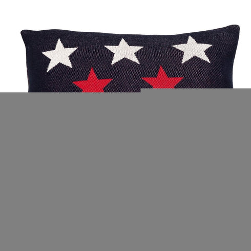 20" Black and White Cotton Throw Pillow