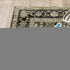 7' X 9' Green And Brown Floral Area Rug