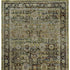 7' X 9' Green And Brown Floral Area Rug